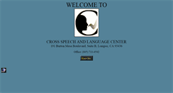 Desktop Screenshot of crossspeech.com
