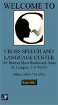 Mobile Screenshot of crossspeech.com