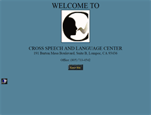 Tablet Screenshot of crossspeech.com